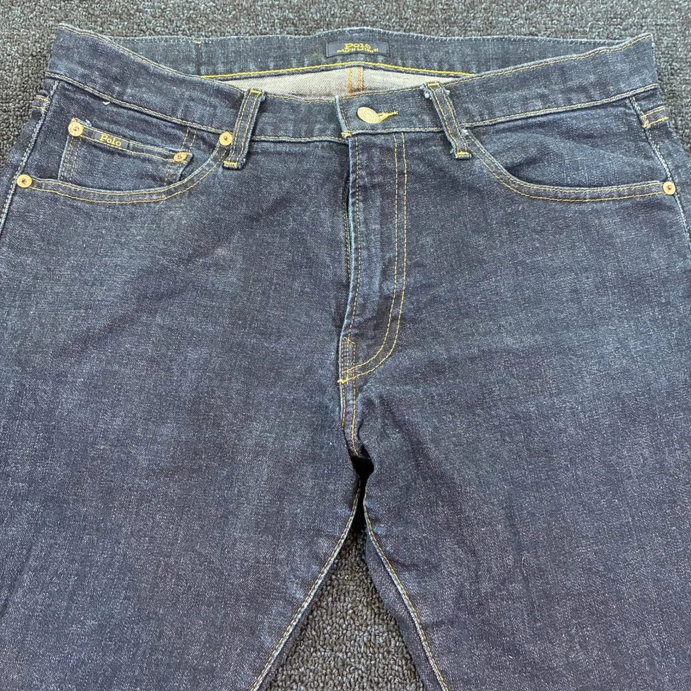 Polo Ralph Lauren Sullivan Slim Jeans Men 34x34 Dark Wash Indigo Stretch Denim